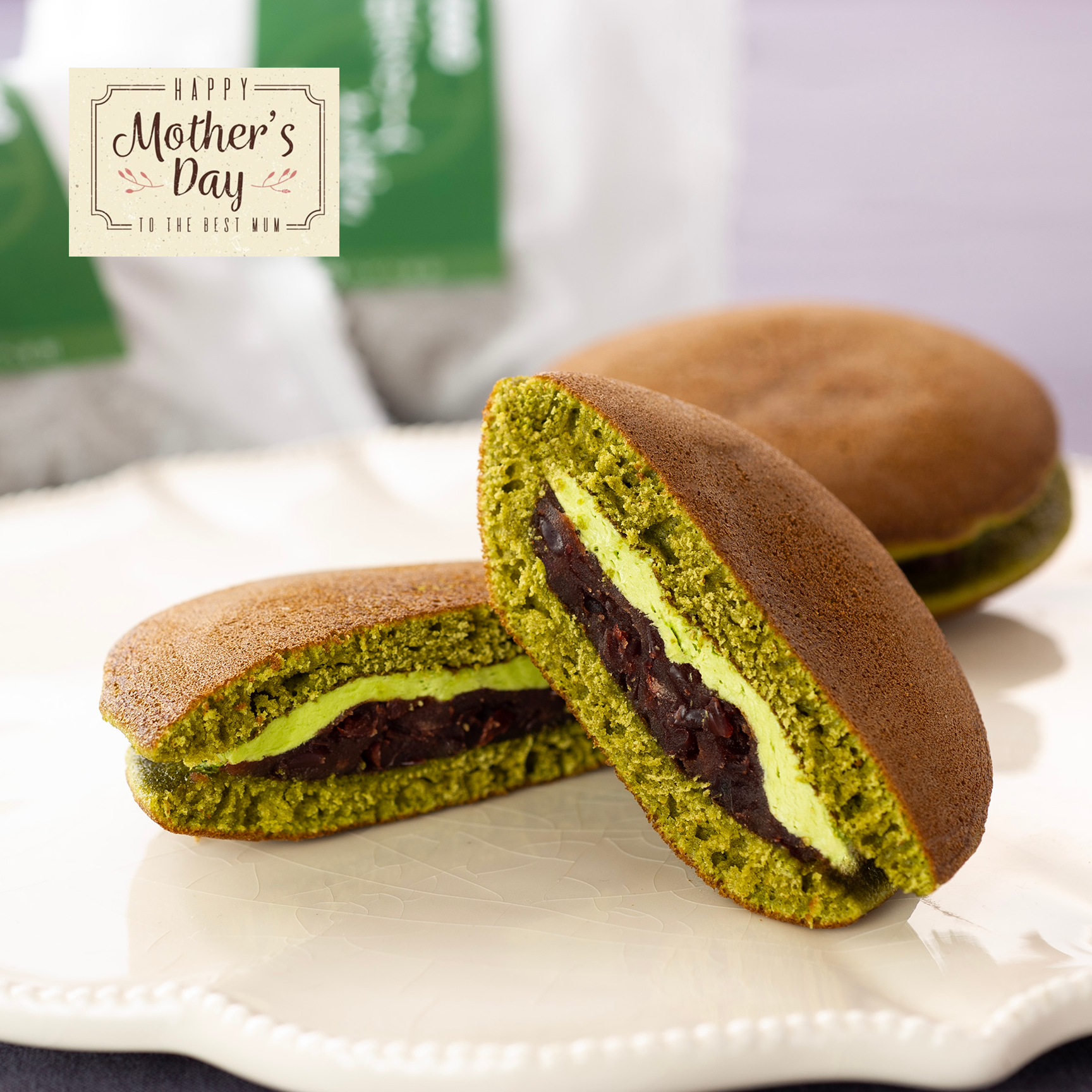 【母の日】抹茶クリームどら焼き（5個入）